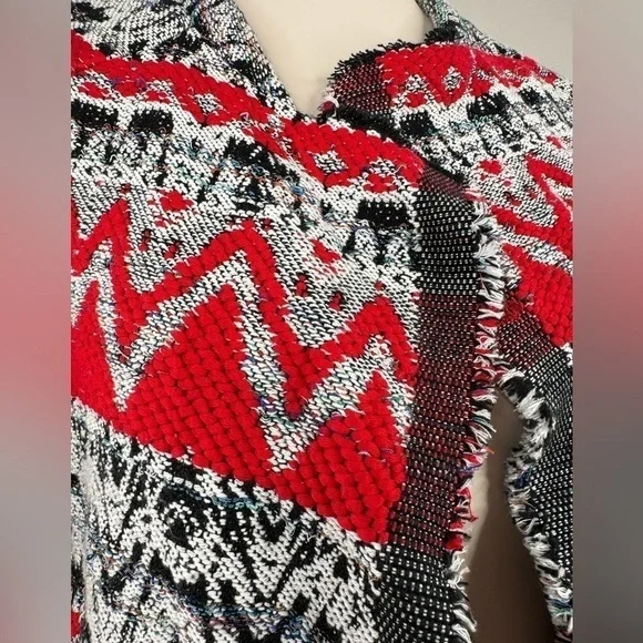 IRO Paris Tweed Jacquard Jacket Size 36 Small Multicolor Cropped Blazer - Picture 7 of 11